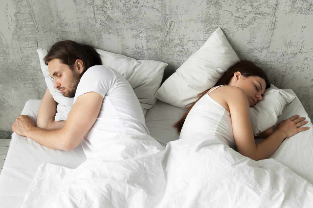 a comforter for couples sleeping together