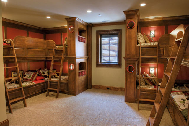 bunk beds in a cabin