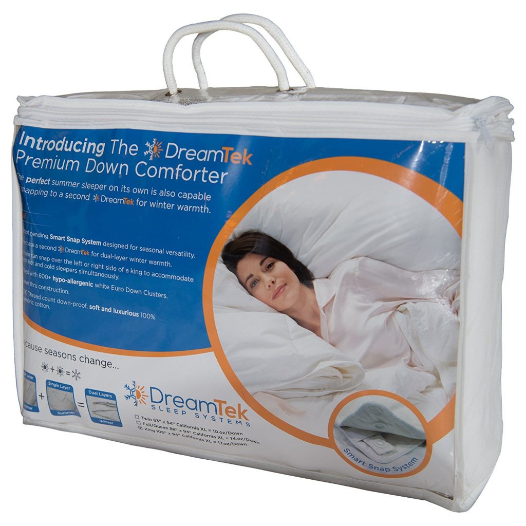 a DreamTek comforter package