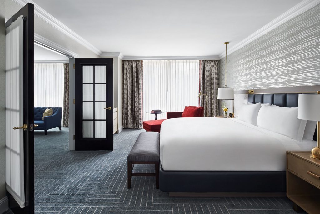A Ritz-Carlton hotel bedroom