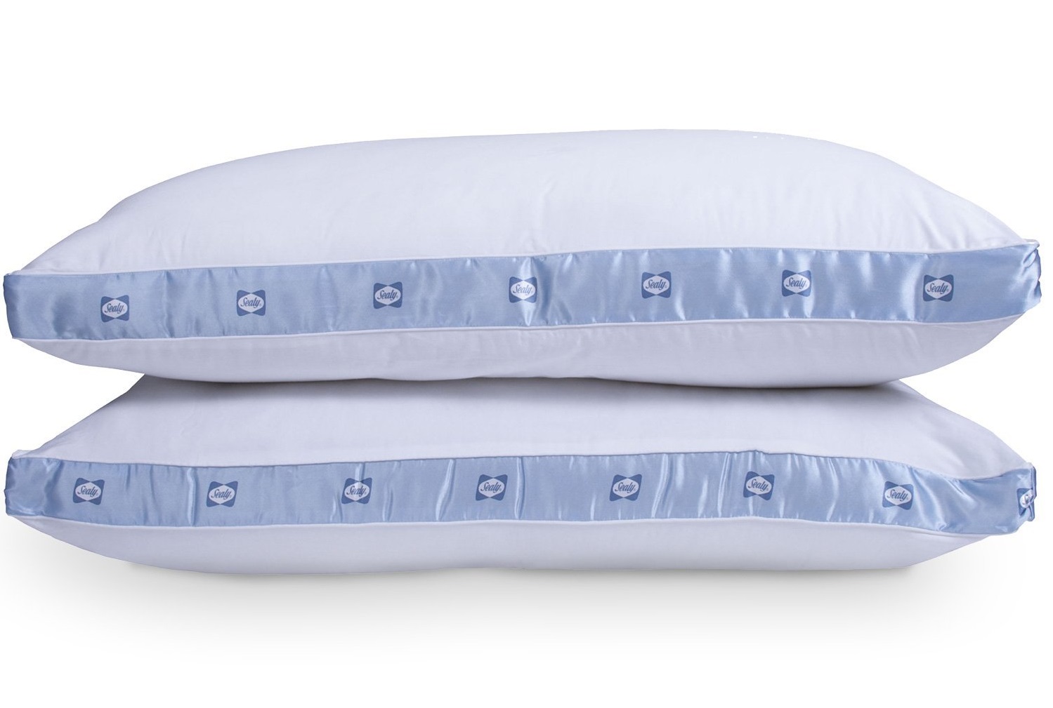 a pair of Sealy down alternative pillows