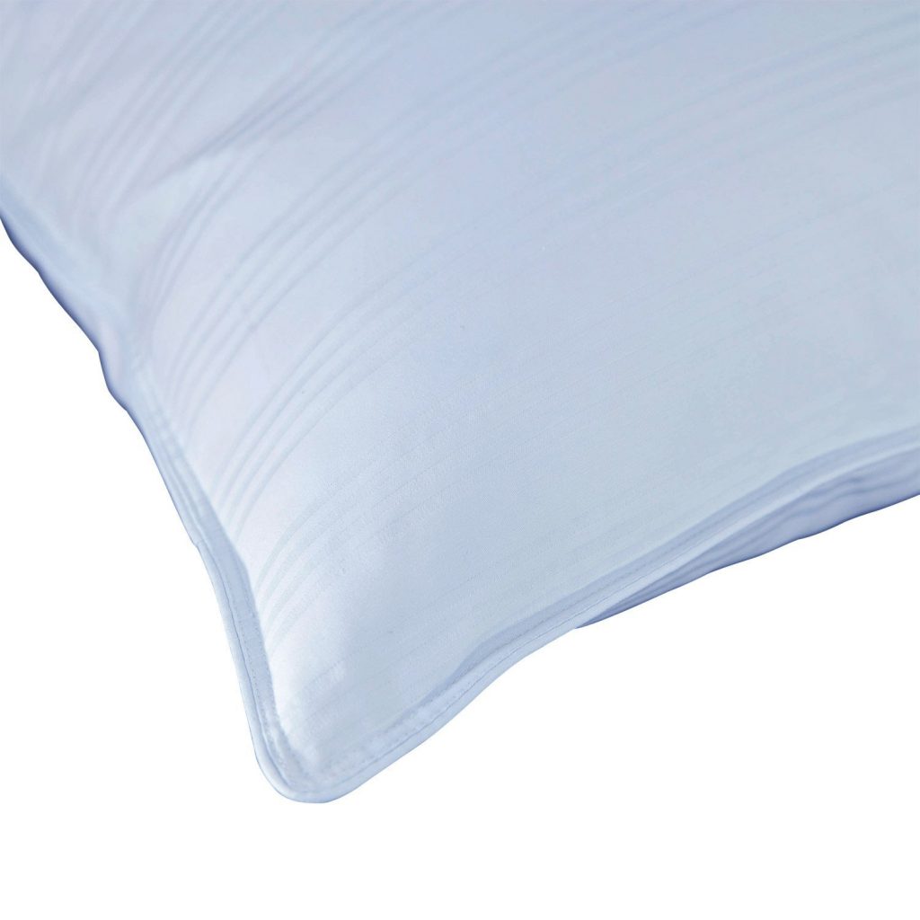 the corner of a Downlite Very Flat pillow for stomach sleepers