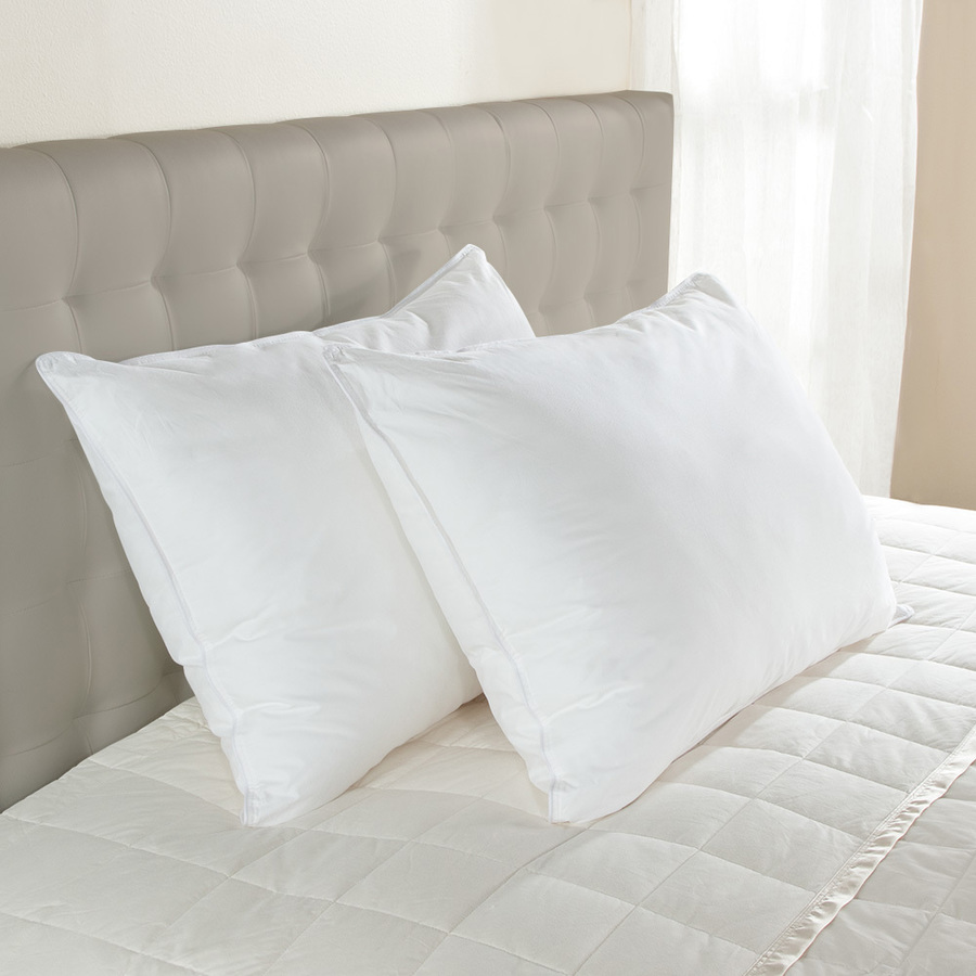 a pair of Enviroloft pillows at a Sheraton hotel