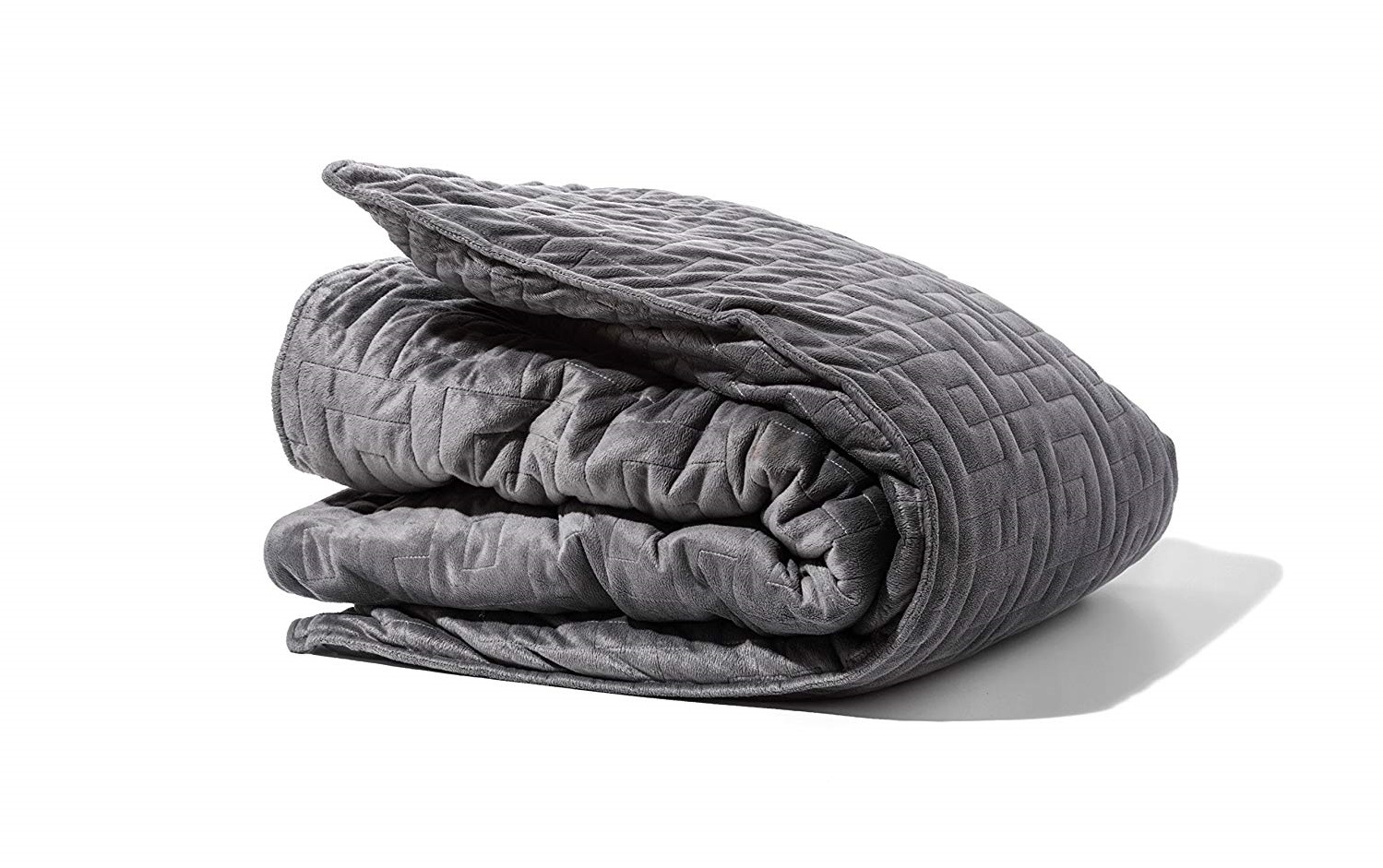 a grey weighted blanket