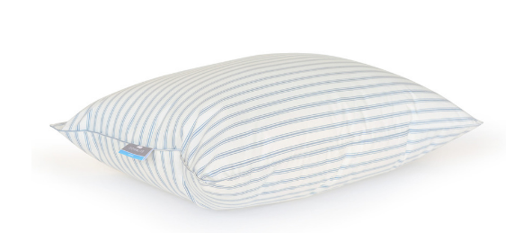 a 10/90 granny stripe pillow from Downlite