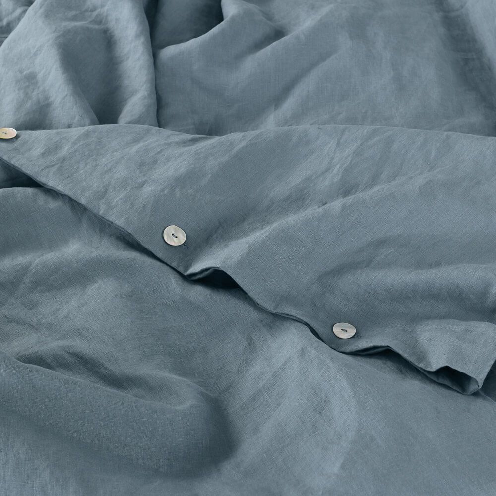 buttons on a duvet cover