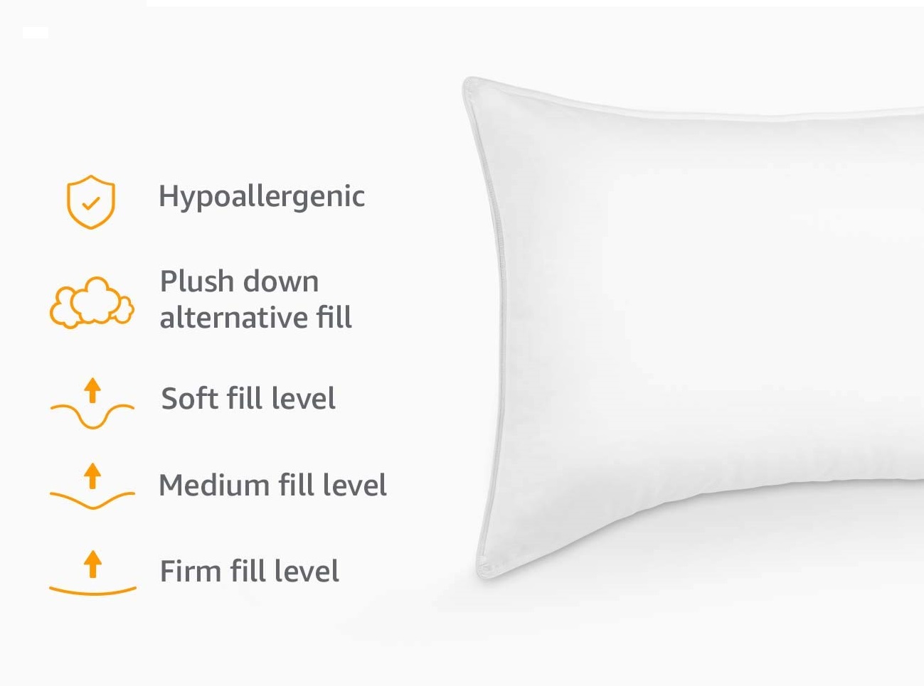 the features and benefits of a down alternative pillow