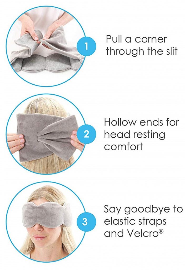 instructions on how to use a weighted sleep mask