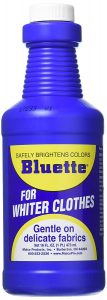 a bottle of Bluette for whiter laundry
