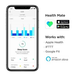 the Health Mate app which is used with a Withings Sleep mat