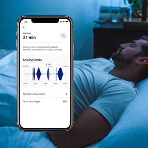 Snoring detector in Health Mate app