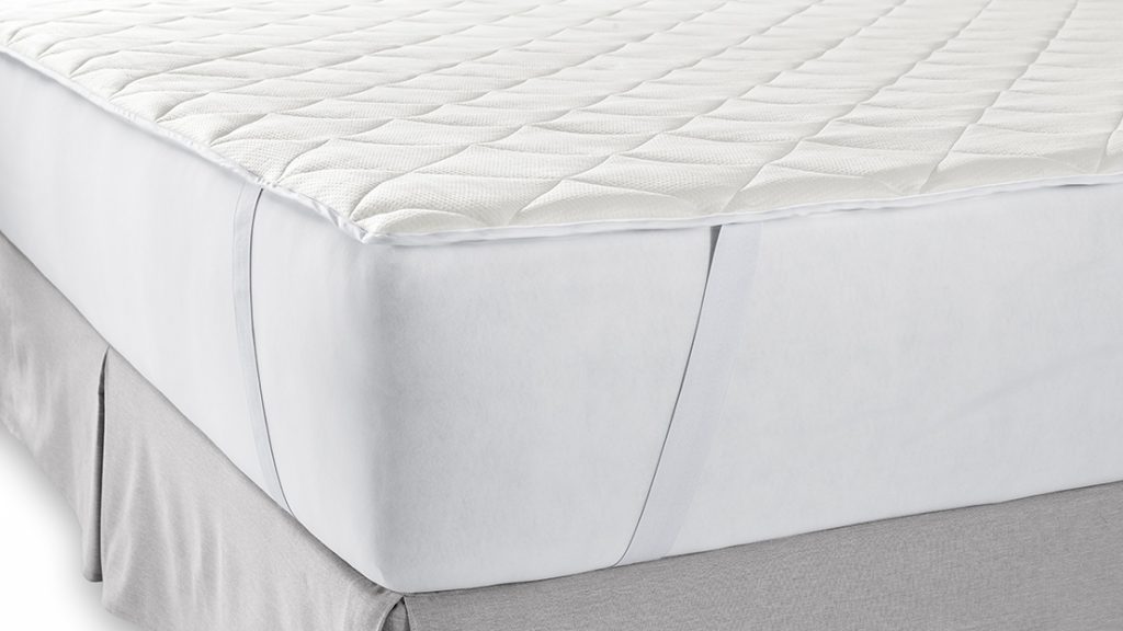 cotton mattress pad with anchor bands