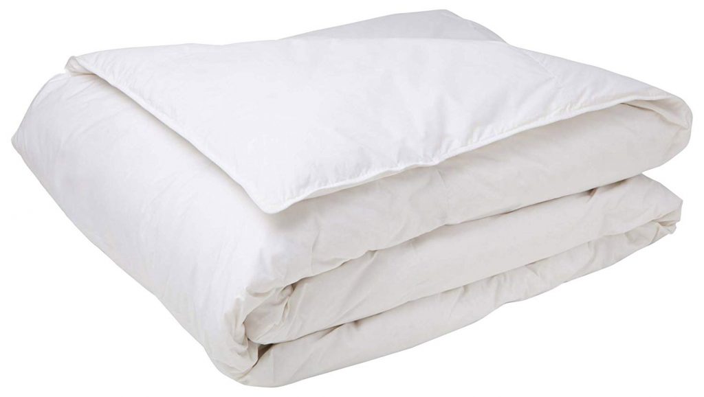 a folded comforter