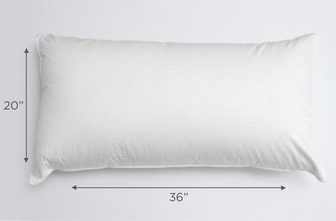 a king pillow measuring guide