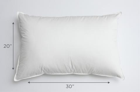 a queen pillow measuring guide
