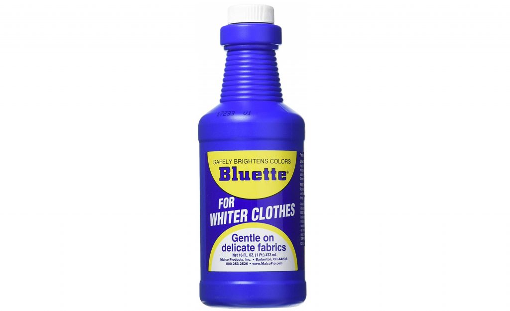 a bottle of Bluette - which is used to brighten white fabrics