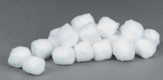 a bunch of white cotton balls
