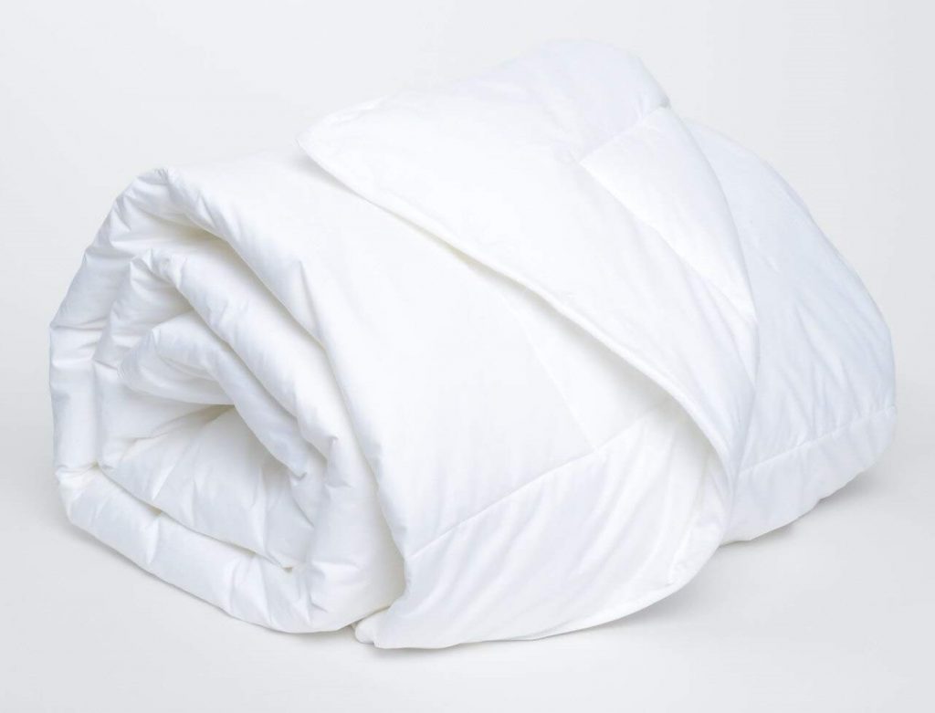a rolled up Downlite Enviroloft comforter