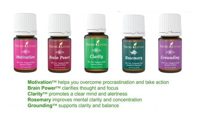 a set of Young Living essential oils