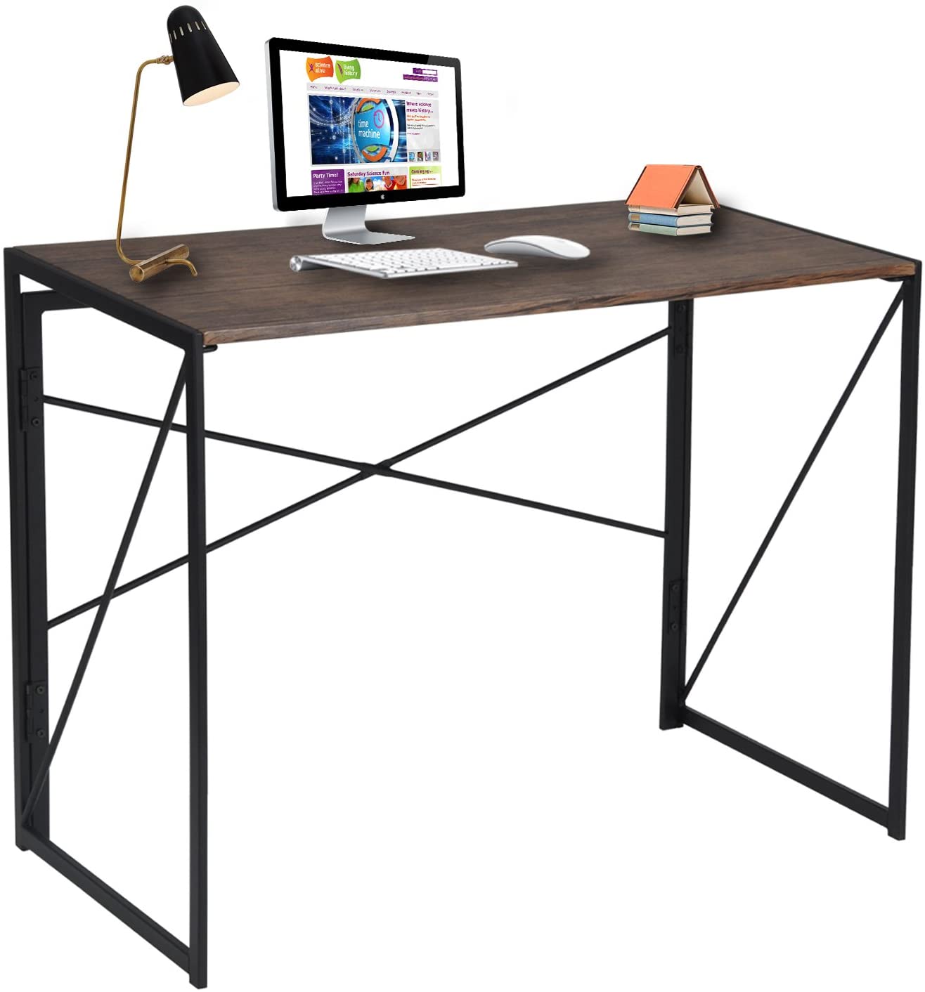 a folding portable desk for a home office
