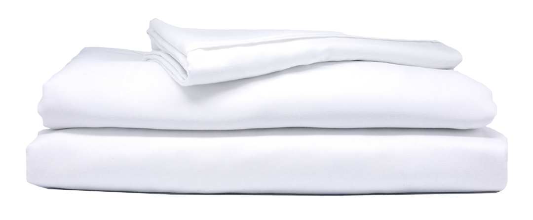 a white sheet set from Sheets & Giggles