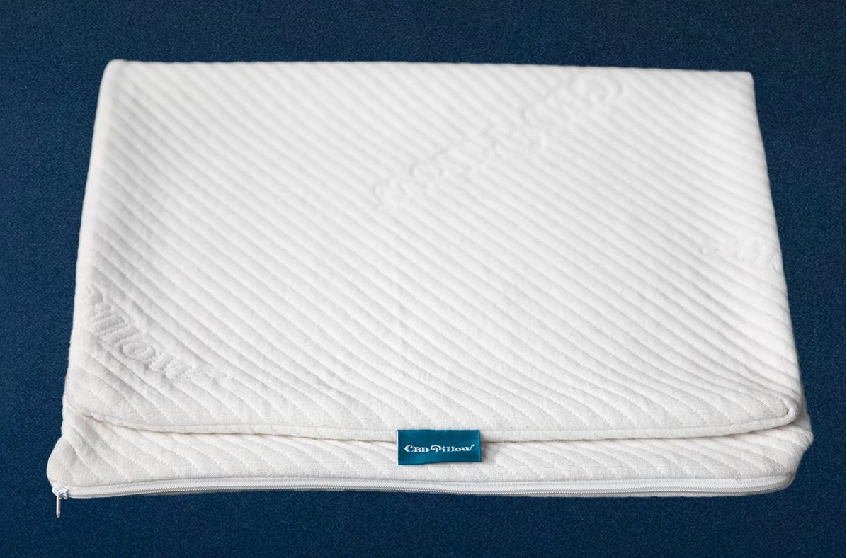 The CBD Pillow's CBD-infused pillowcase