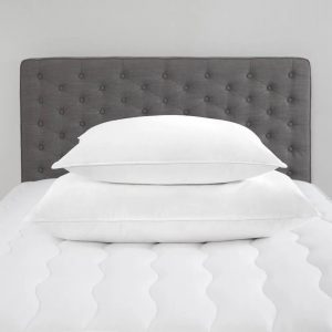 Firm chambered pillows from standard textile