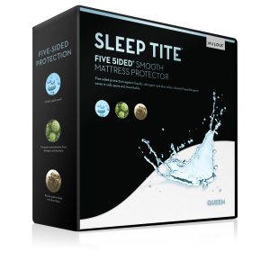 Sleep Tite Five 5ided Smooth Mattress Protector from Malouf