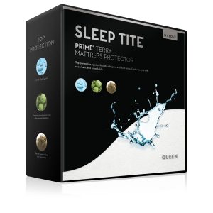 Sleep Tite terry cloth mattress protector from Malouf