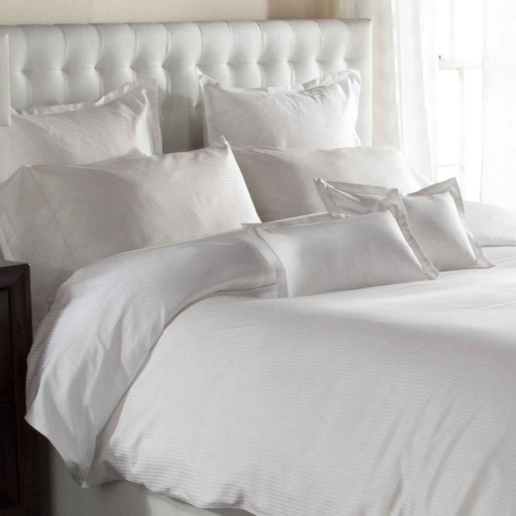 Downlite Hotel Style Pinstripe Duvet Cover Sheet Market