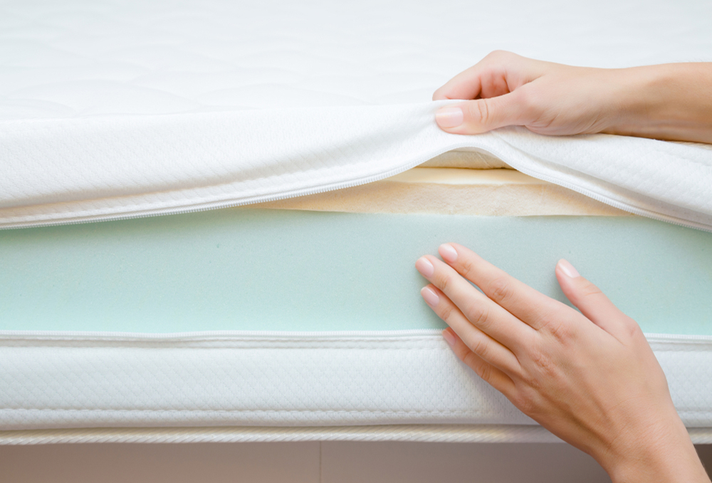 a foam layer of a mattress