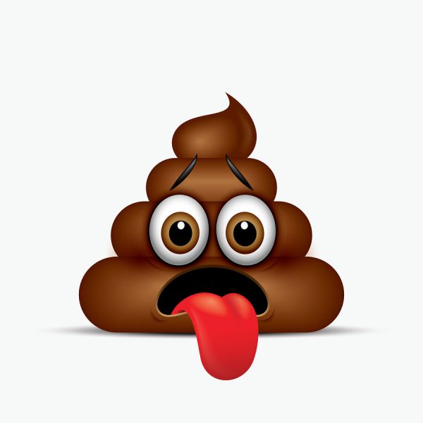 Sick Poo Emoticon, Emoji – Poop Face – Vector Illustration | Sheet Market