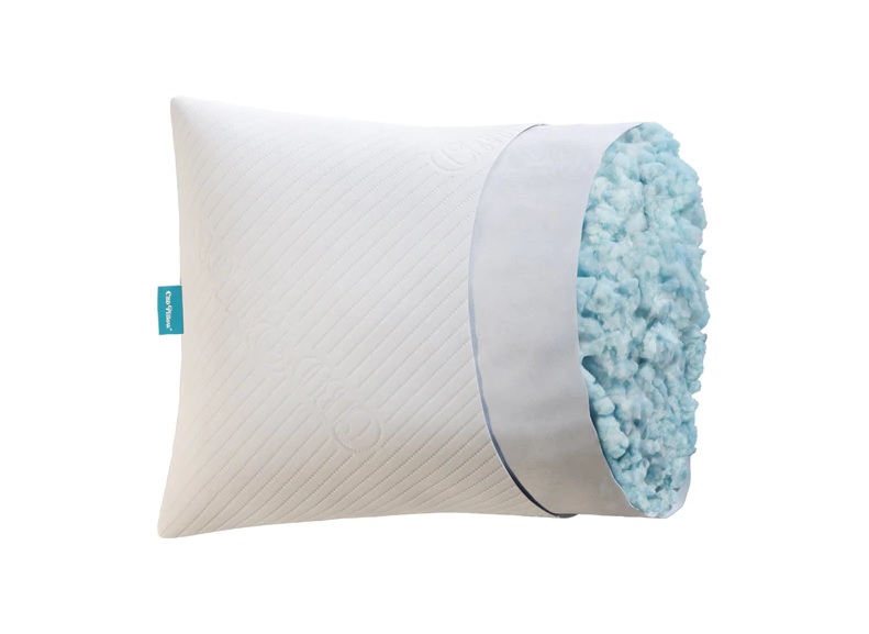 a cross-section of a CBD pillow