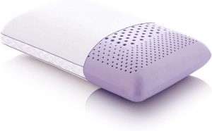 A Malouf Z Zoned Dough Lavender Pillow with pillowcase